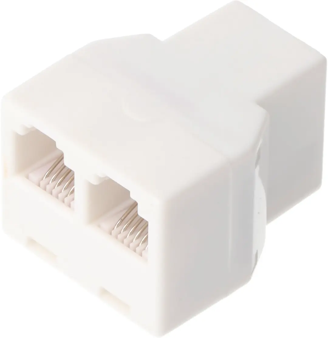 Goobay RJ-12 Adapter 2x RJ-12 FM - Wit