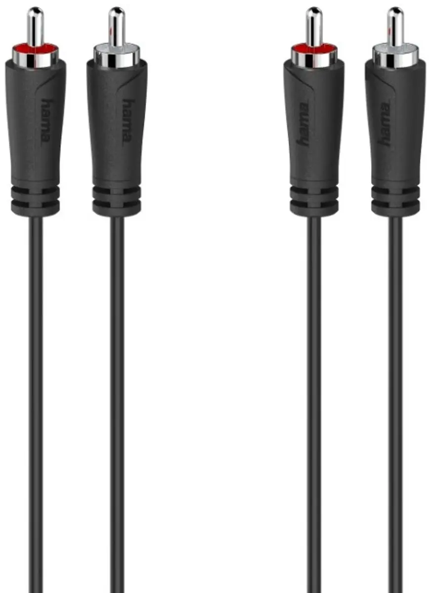 Hama Audiokabel 2 Cinch-stekkers