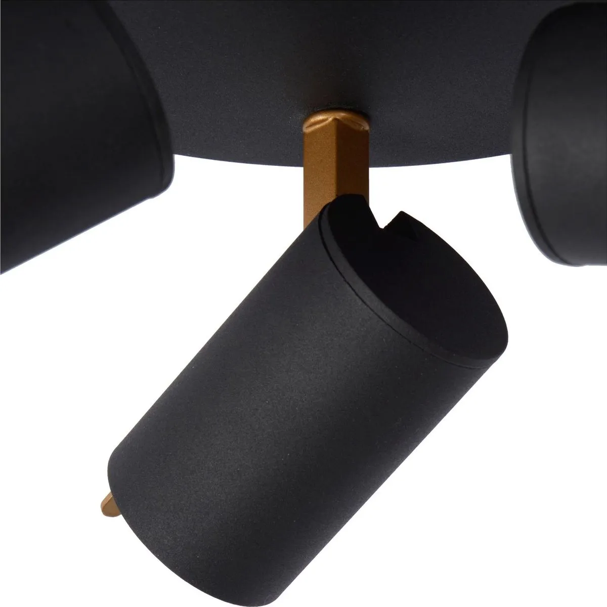 Lucide GRONY Plafondspot LED Dim-to-Warm 3x5W 2200K/3000K - Zwart