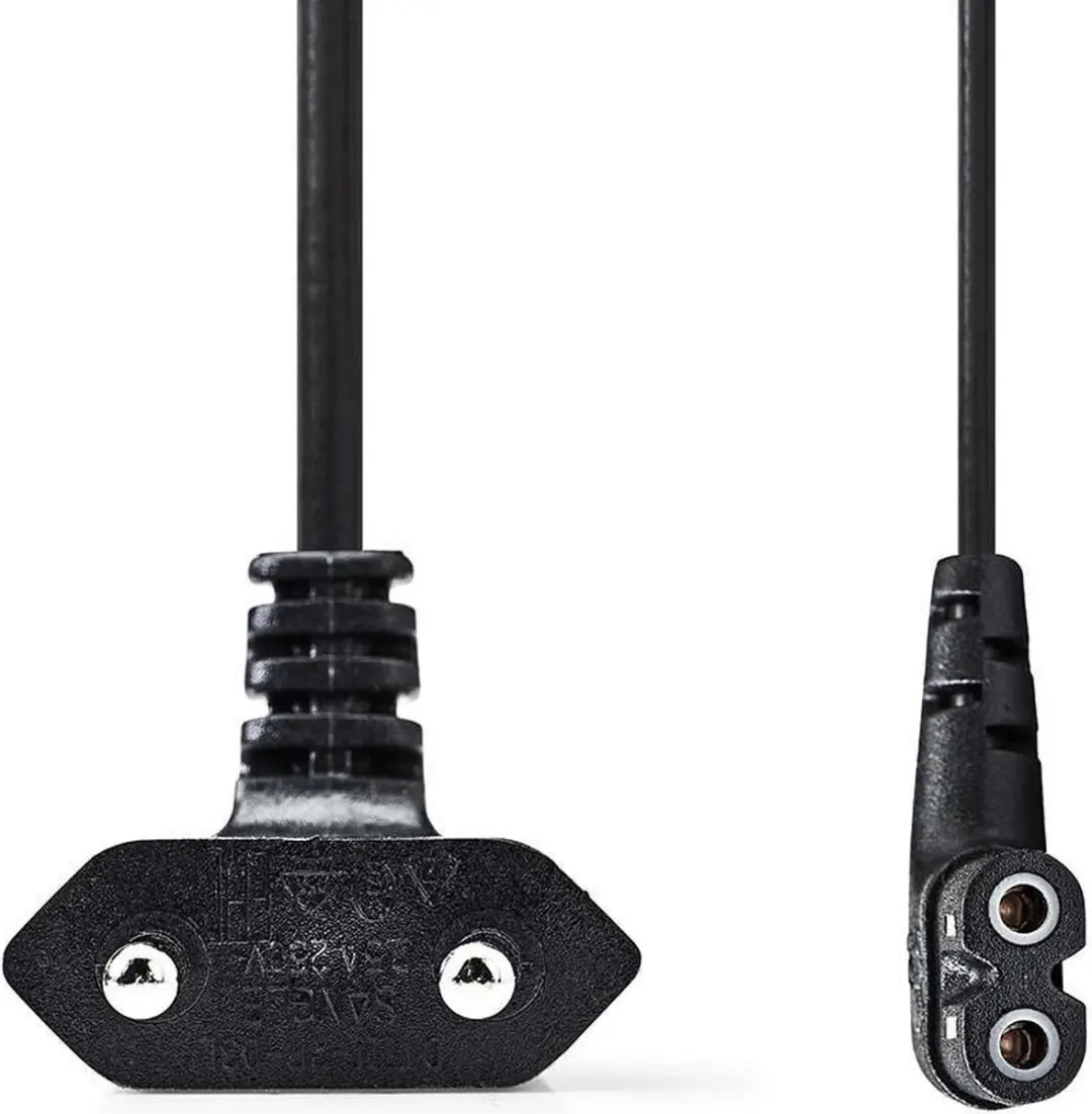 Nedis Stroomkabel C7 Gehoekt 2.0m