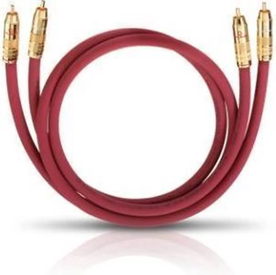 Oehlbach NF 214 Master Set Audiokabel 0,5m - 2x RCA - Bordeaux