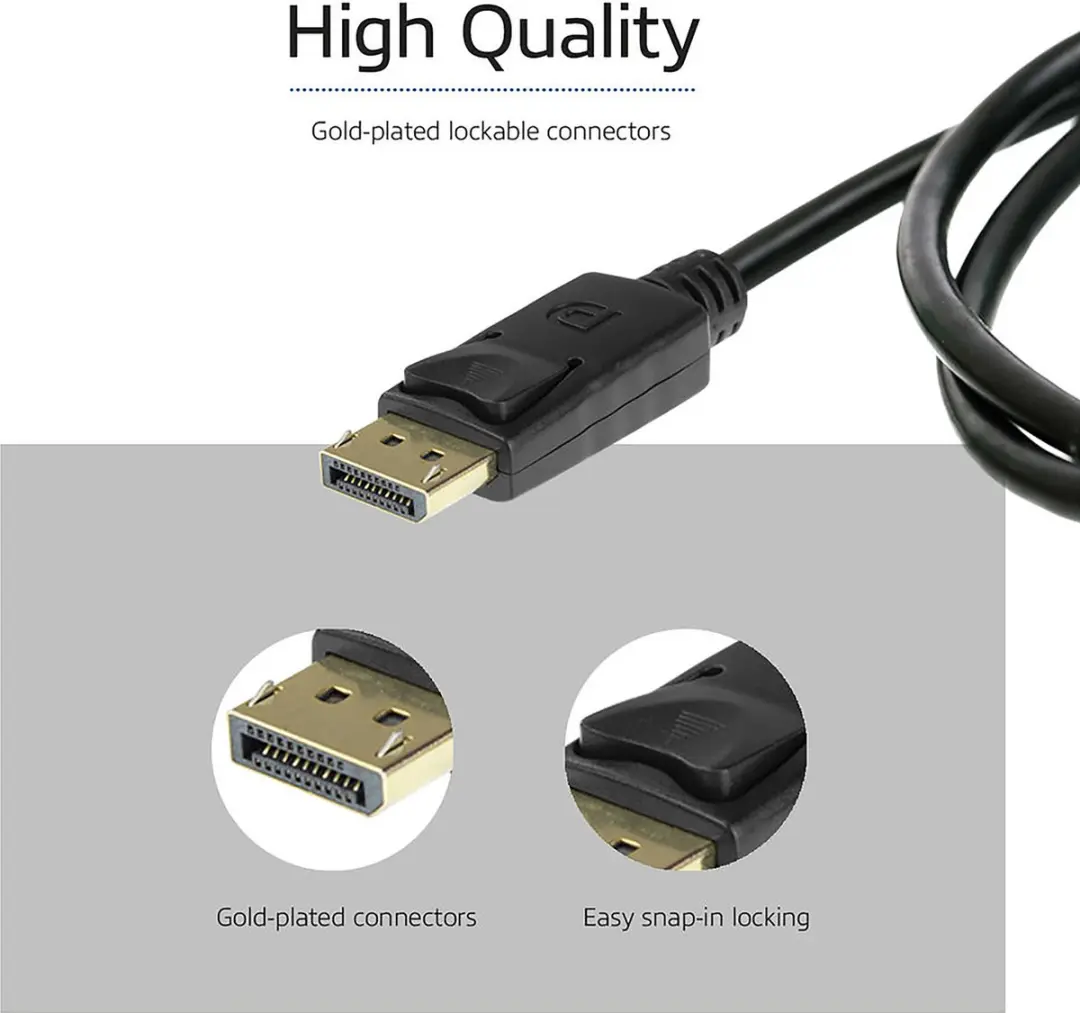 ACT DisplayPort 1.4 Kabel AK4071 8K - 1m - Zwart