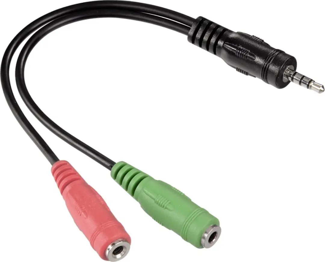 Hama Jack Adapter, 4-pin 3.5 mm jack plug