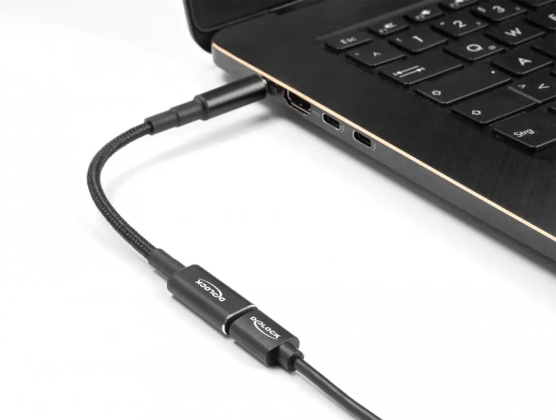 Delock USB-C naar IBM/Lenovo Notebook Laadadapter 7,9x5,5mm - 0,15m - Zwart