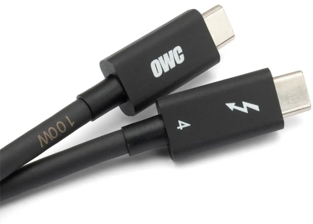 OWC Universele Thunderbolt 4 Kabel OWCCBLTB4C2.0M - 2m - Zwart