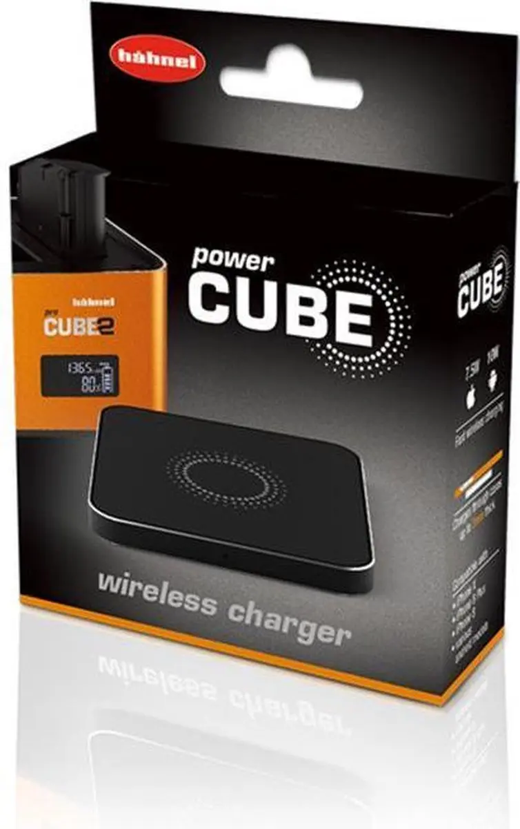 Hähnel PowerCube Qi Draadloze Lader - Zwart