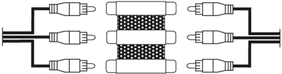 Hama Video-Adapter 3 Cinch-Koppelingen - Zwart