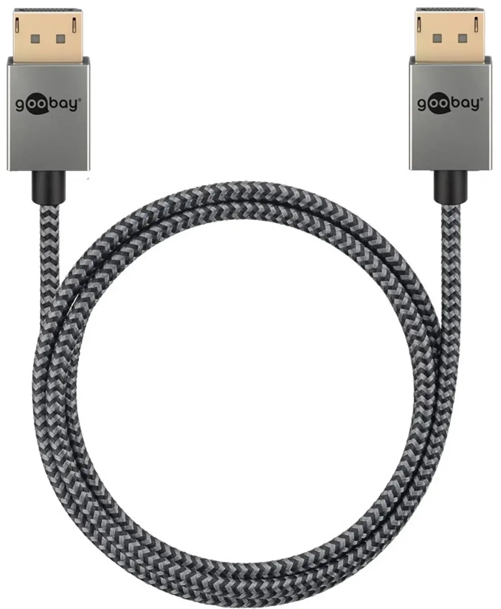 Goobay Plus DisplayPort Kabel DP2.1 10K 60Hz 1m - Zwart