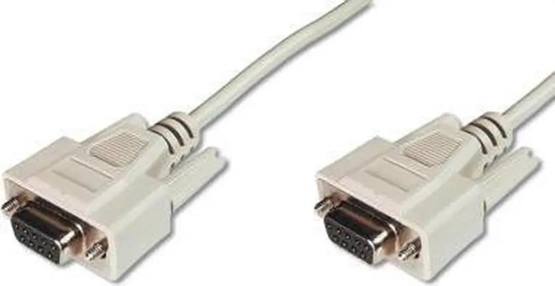 Digitus Serieel Aansluitkabel D-sub 9-polig 3.00m - Beige