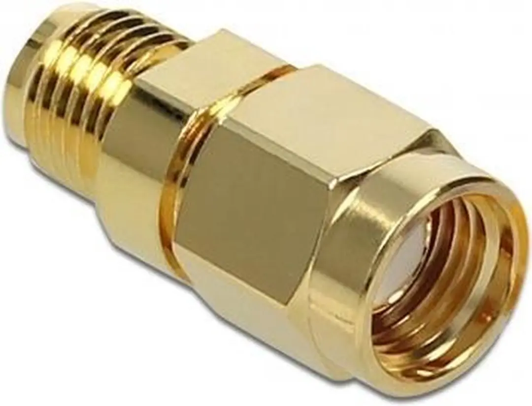Delock RP-SMA Adapter 50 Ohm 10 GHz - Goud