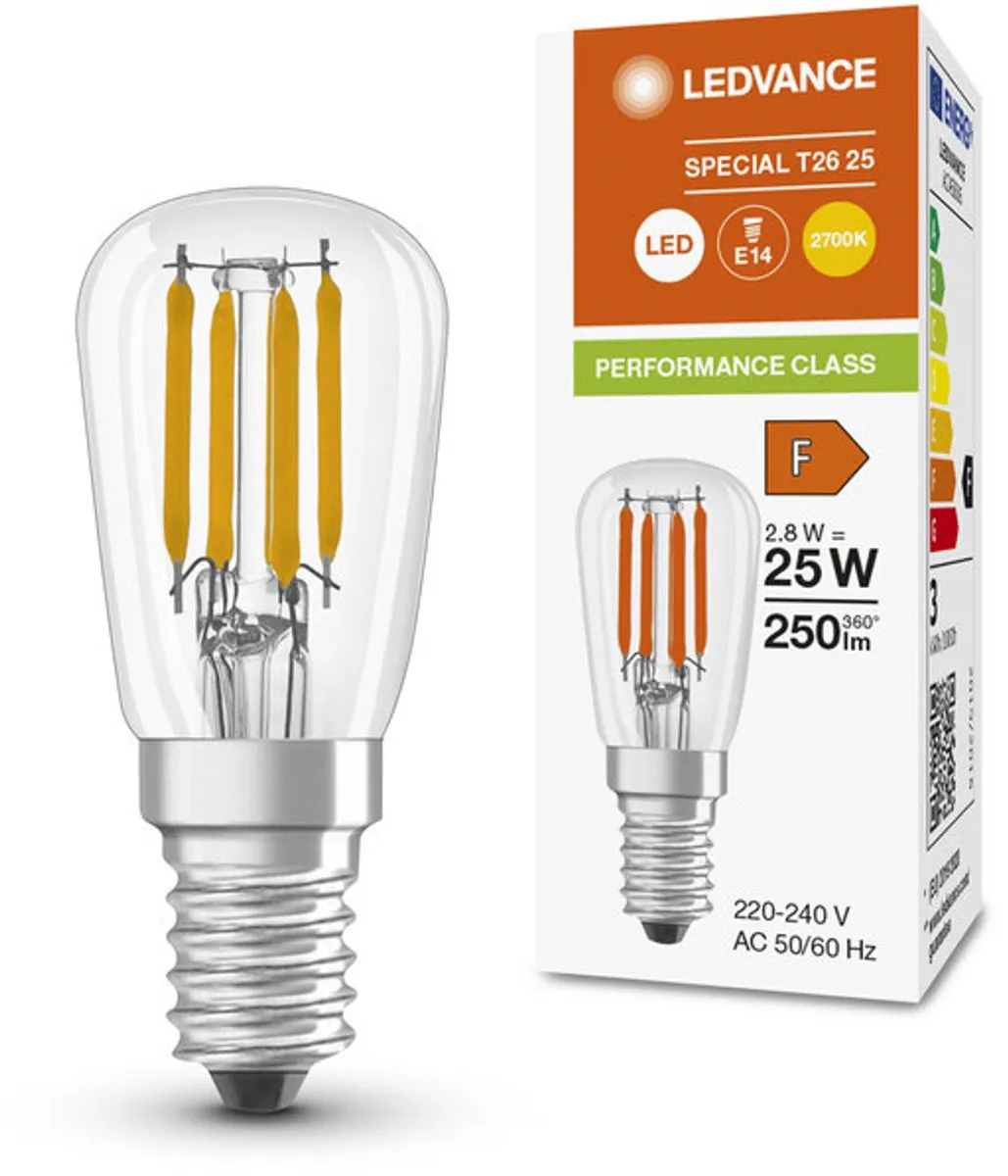 LEDVANCE Special LED E14 Buis 2.8W 250lm - Zeer Warm Wit - afbeelding 3 van 6