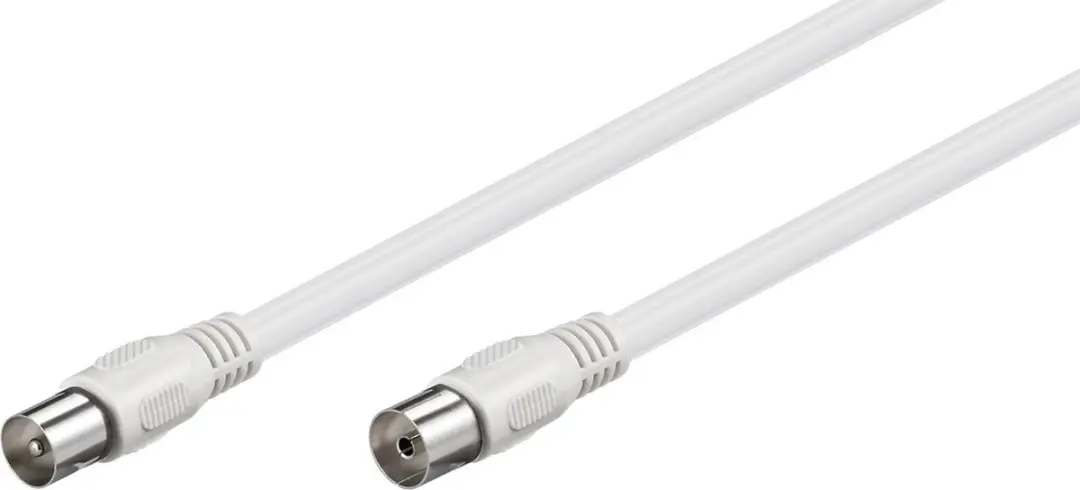 Goobay IEC Coaxkabel 3m - 10 Stuks - Wit