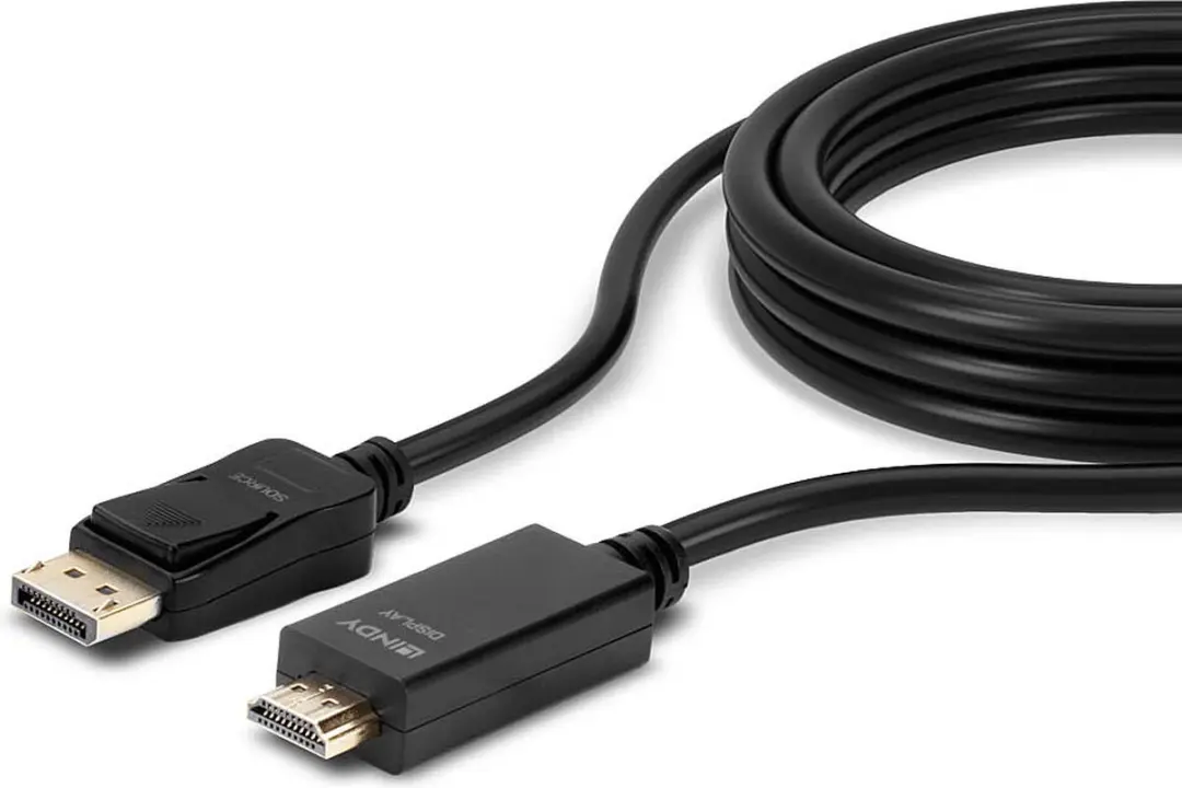 Lindy 36920 DisplayPort naar HDMI Adapterkabel 0.5m - Zwart