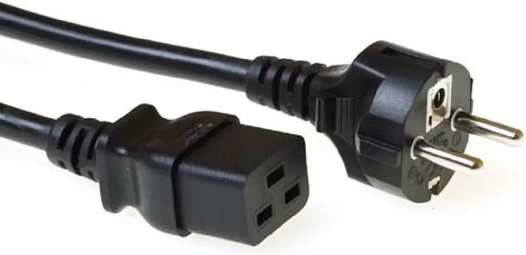 ACT AK5022 Netsnoer Schuko CEE 7/7 - 3m - Zwart