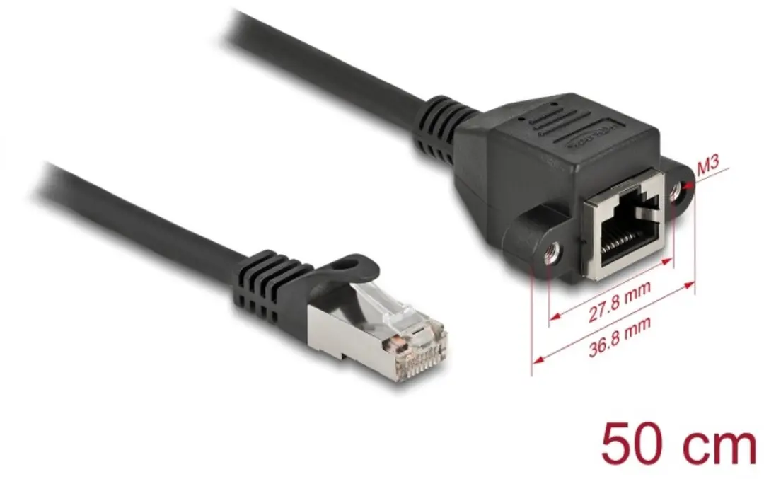 Delock Network Extension Kabel Cat.6A 50cm