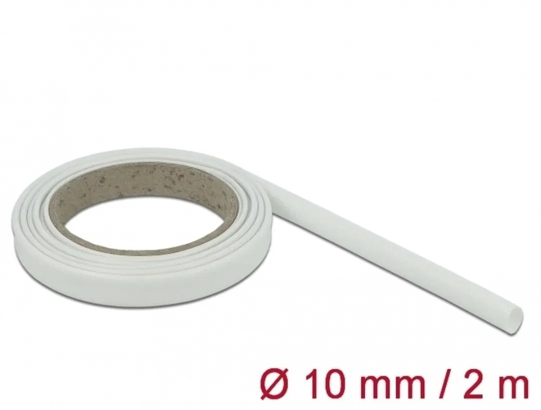 Delock Fiberglass Sleeving 10mm Wit
