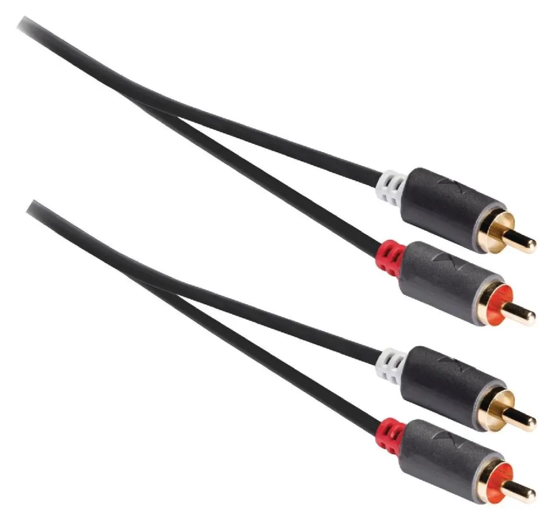 Konig Stereo Audiokabel RCA 2xM - 5m - Zwart