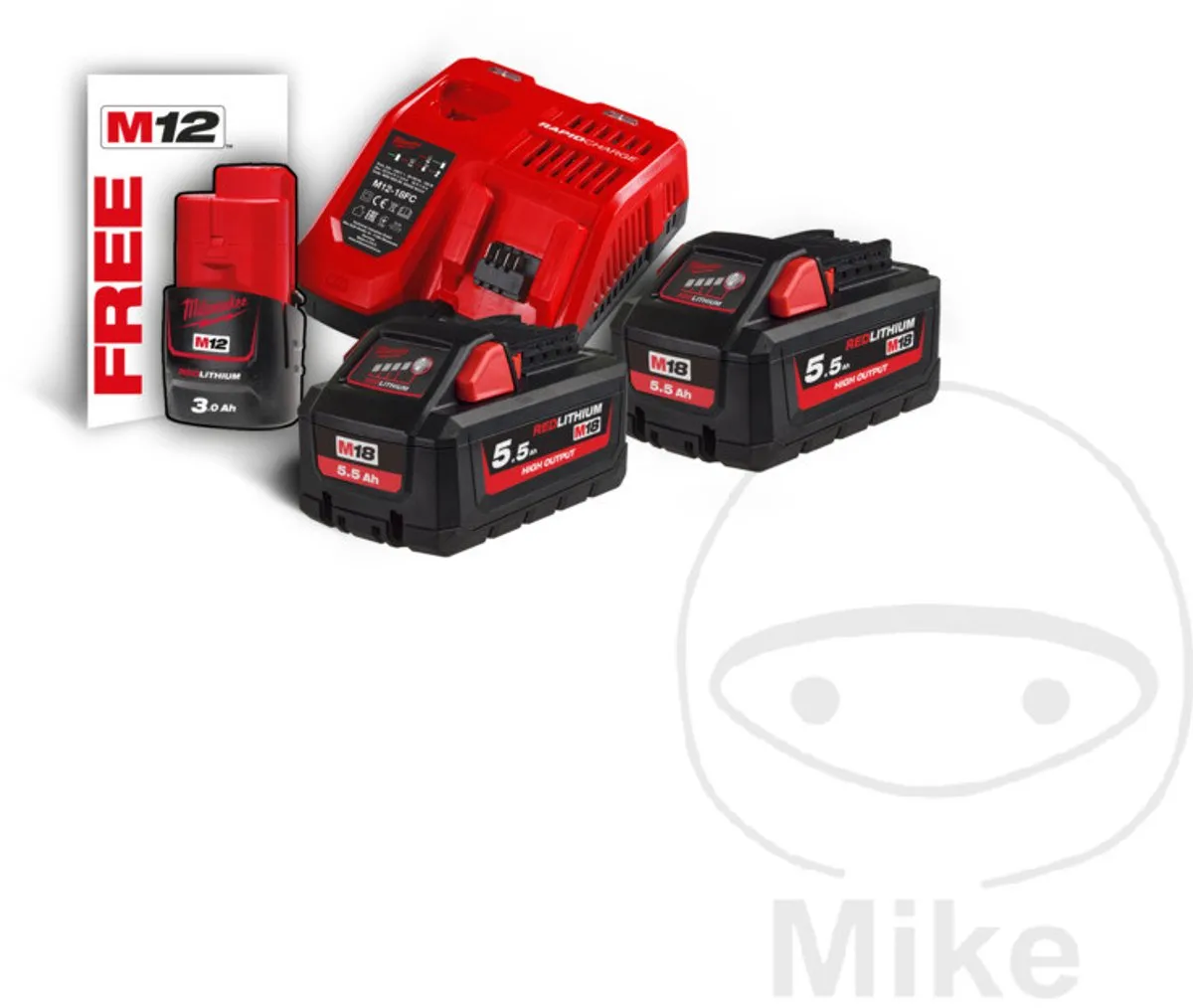 Milwaukee M18 HNRG-552 Accu Pack 2x 18V 5.5Ah Li-Ion