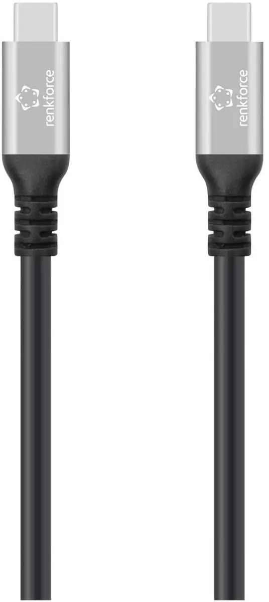 Renkforce RF-6805038 USB-C-kabel 4.0 1.5m - 8K Zwart