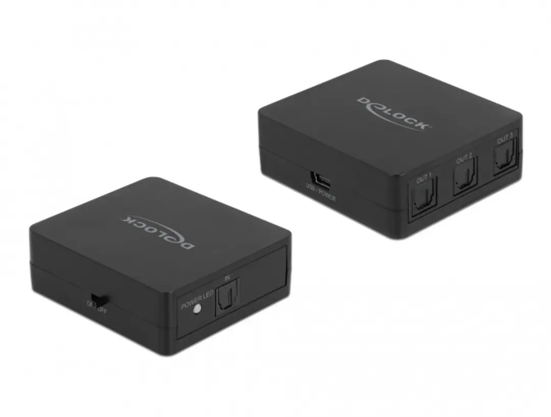 Delock S/PDIF TOSLINK Switch 1 In 3 Out