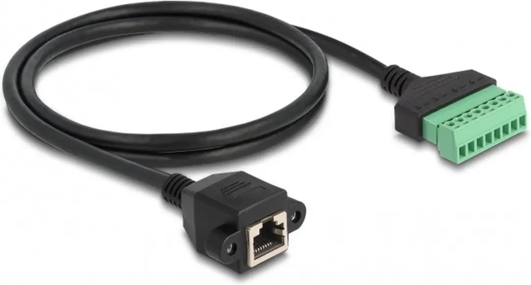 Delock RJ45 Terminal Block Kabel CAT6 U/UTP