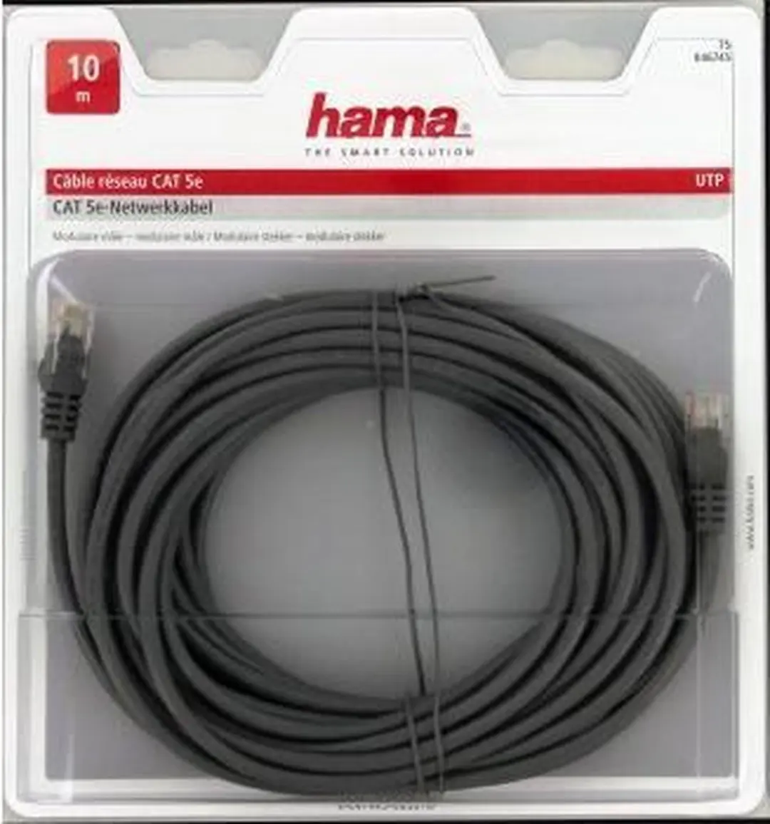 Hama UTP CAT5e Netwerk Kabel 10m - Kleurenmix