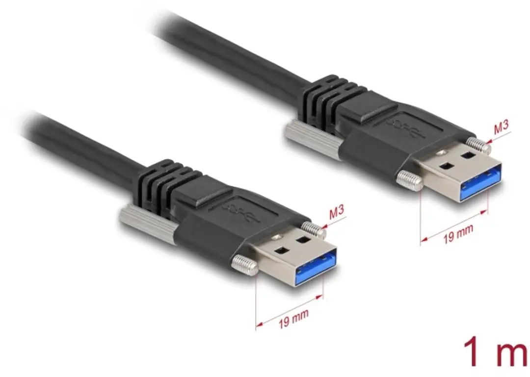 Delock USB 5Gbps Type-A M/M Kabel 1m