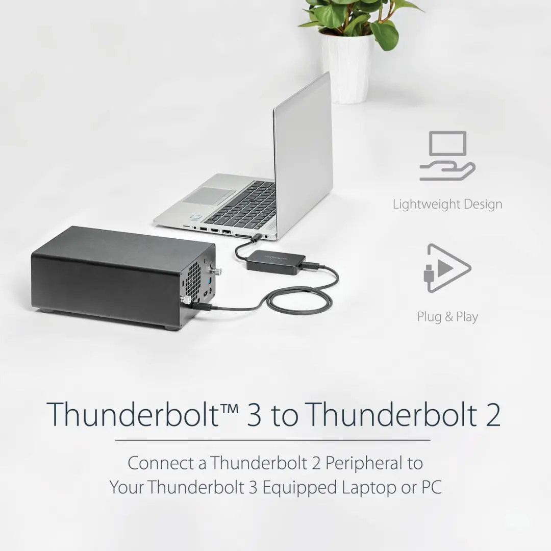 Startech TBT3TBTADAP Thunderbolt 3 Adapter - Zwart