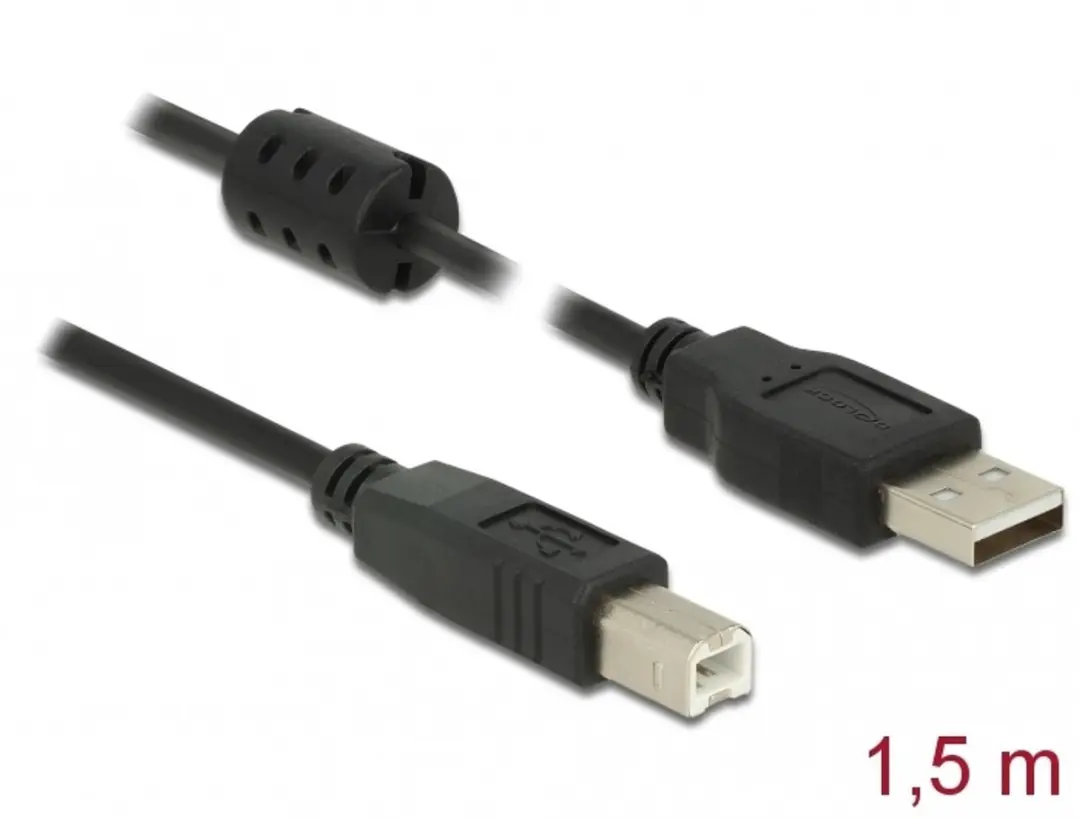 Delock USB 2.0 A naar B Kabel 1.5m