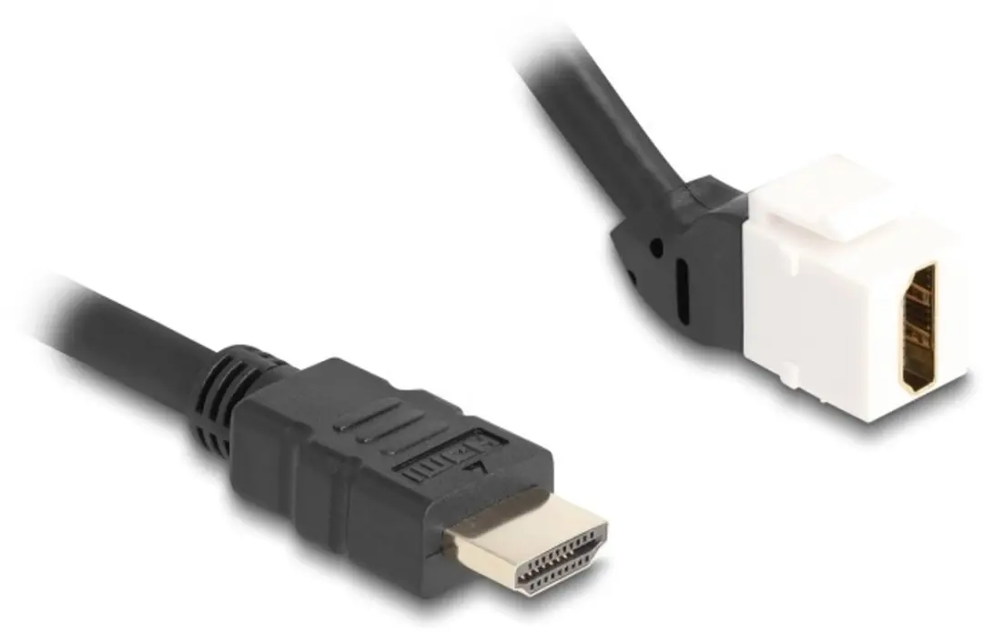 Delock HDMI Haaks Keystone Module 45° 8K60Hz HDR