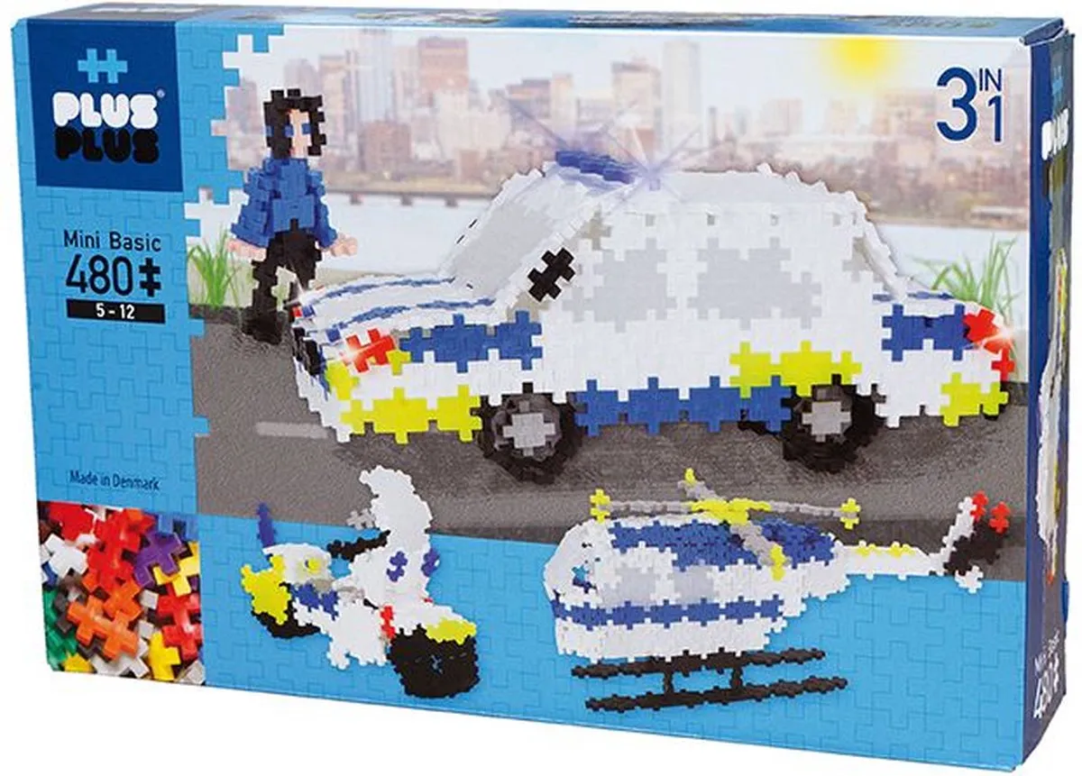 Plus-Plus Mini Politie Set 480 Stuks