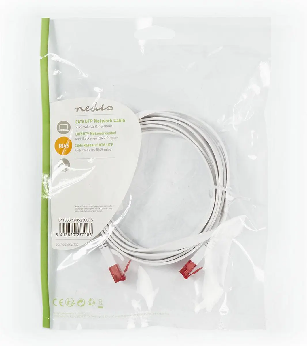 Nedis CAT6 Netwerkkabel CCGP85215WT30 3m - Wit