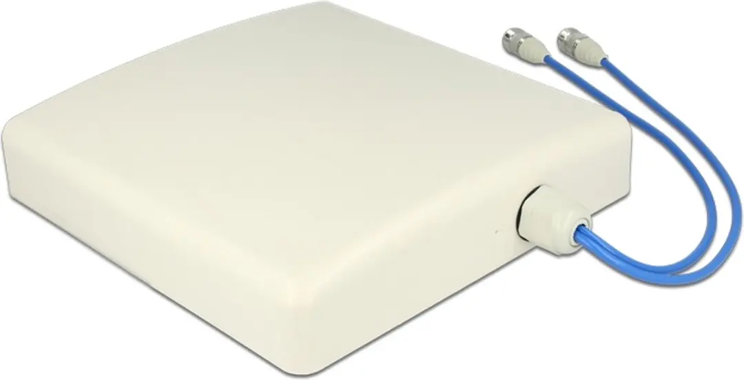 Delock LTE MIMO Antenne 2x N-connector 7dBi - 0,3m - Beige - afbeelding 2 van 5