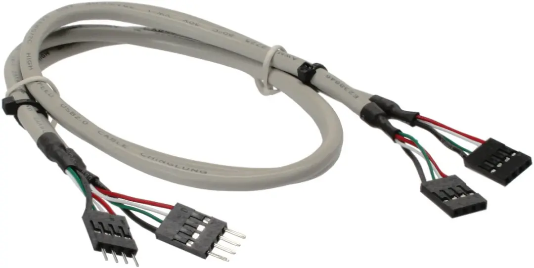 InLine Pin Header USB2.0 Verlengkabel 0,60m - Beige