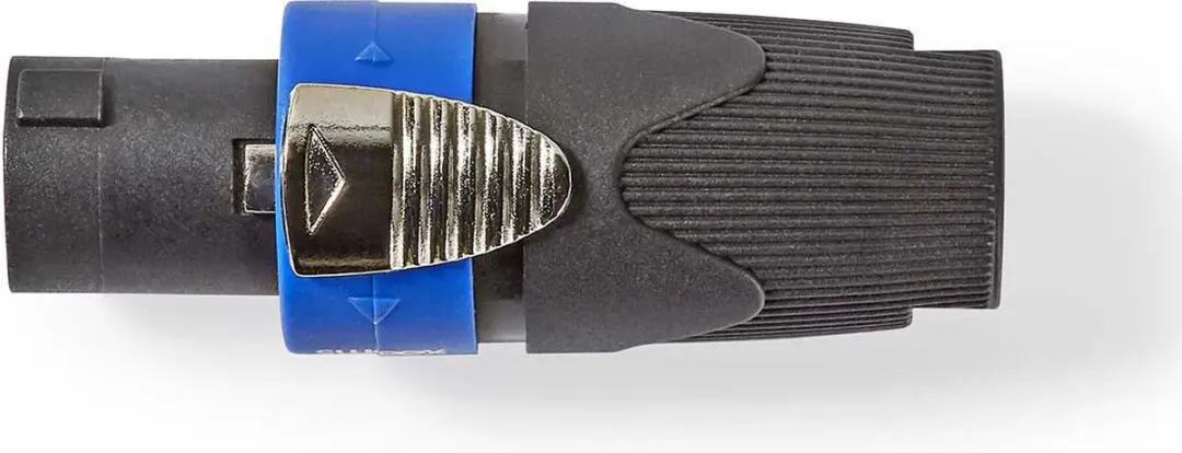 Nedis Speaker-Connector Mannelijk 8mm - Vernikkeld - Zwart