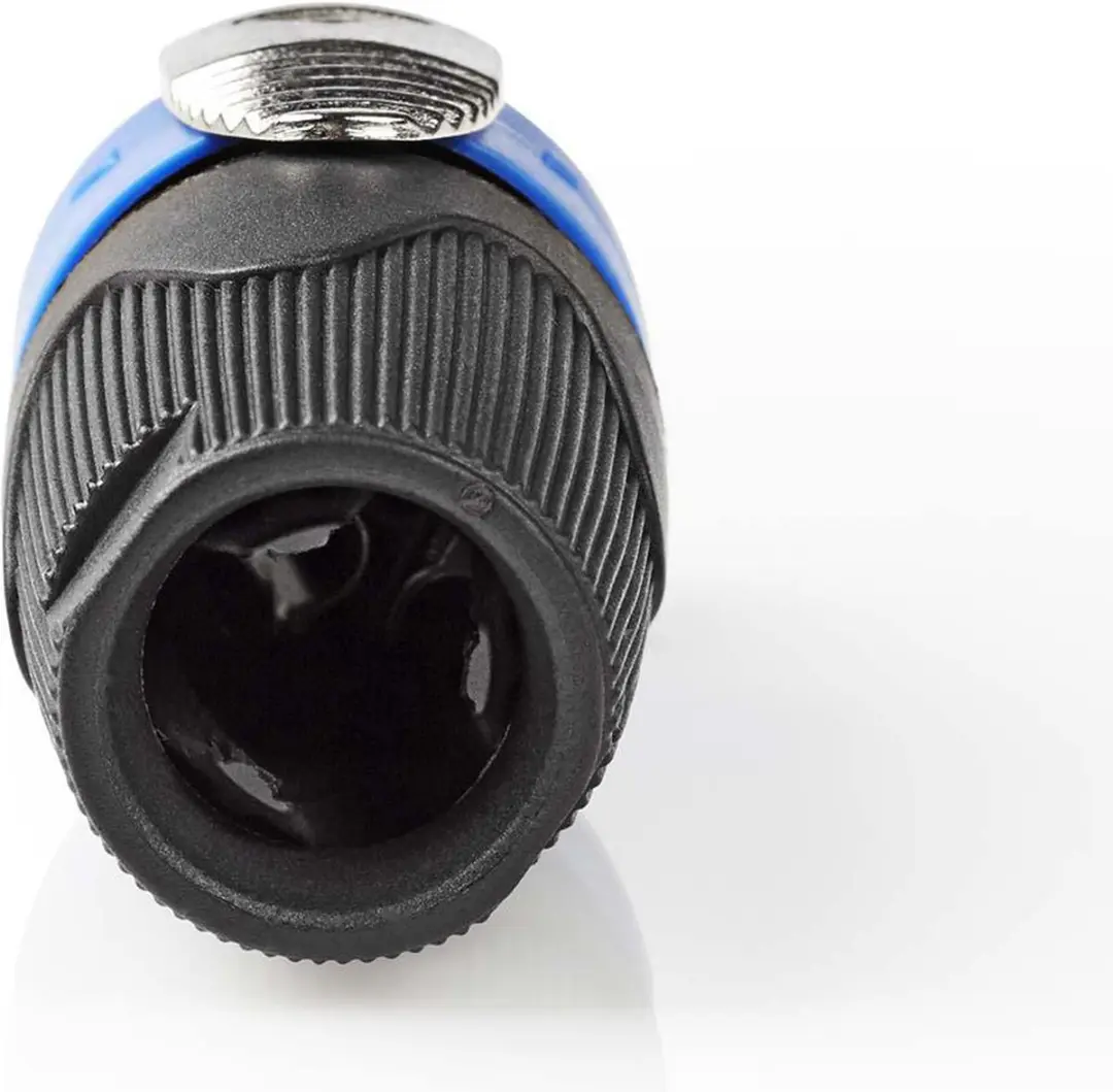 Nedis Speaker-Connector Mannelijk 8mm - Vernikkeld - Zwart
