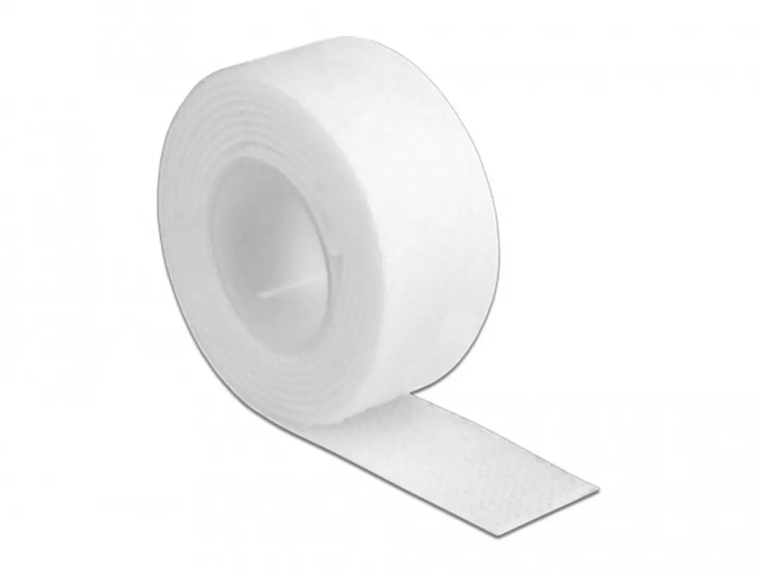 Delock Plakband 1m x 20mm Wit