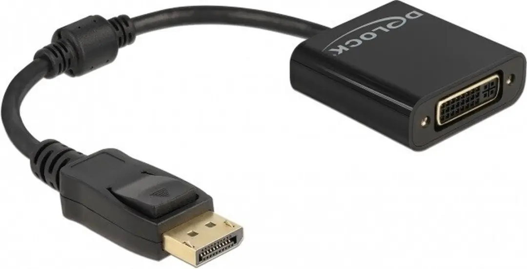 Delock DisplayPort 1.2 naar DVI Adapter - 4K - Zwart
