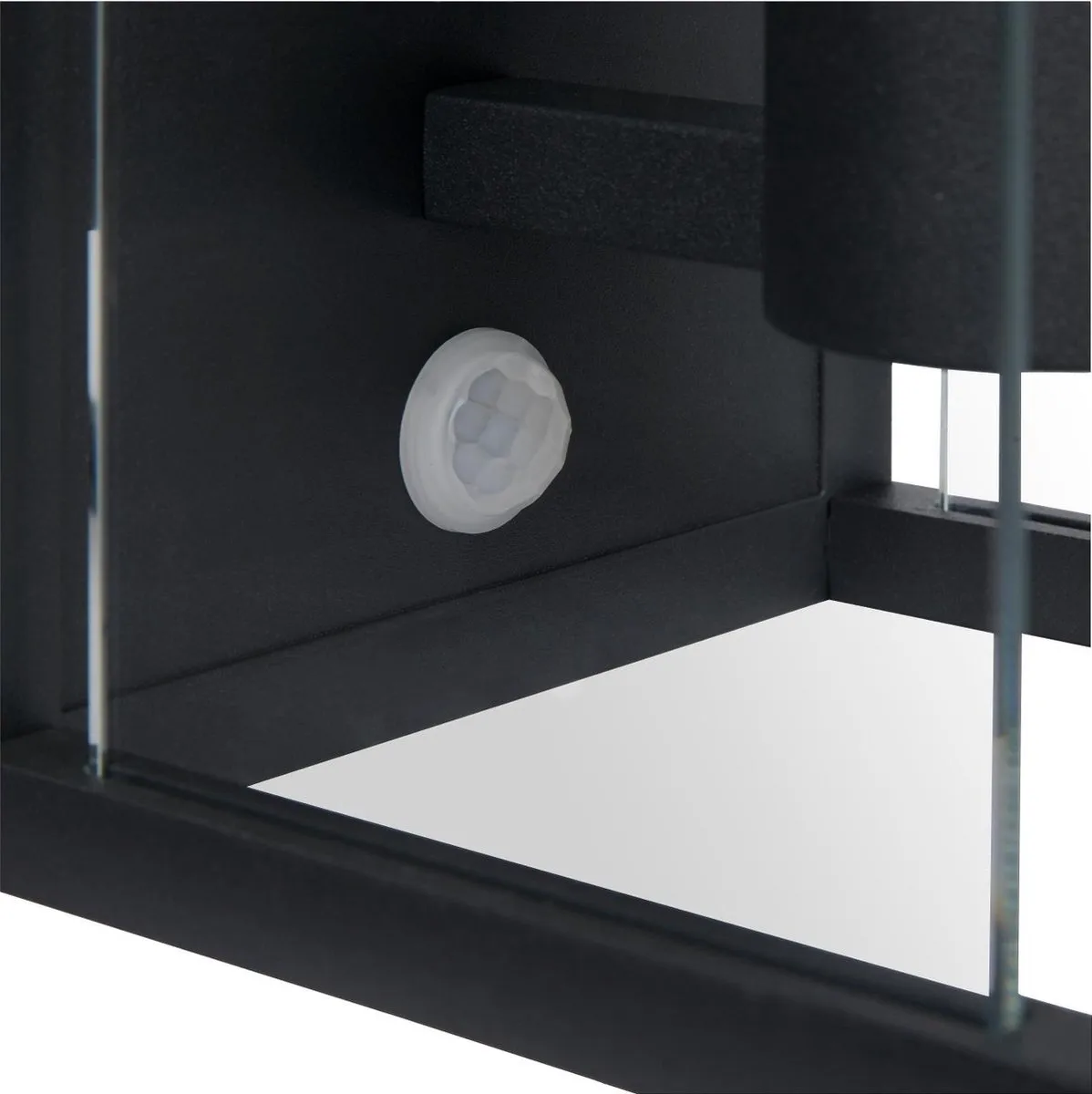 Lucide CLAIRE - Wandlamp Binnen/Buiten - 1xE27 - IP54 - Beweging & dag/nacht sensor - Antraciet