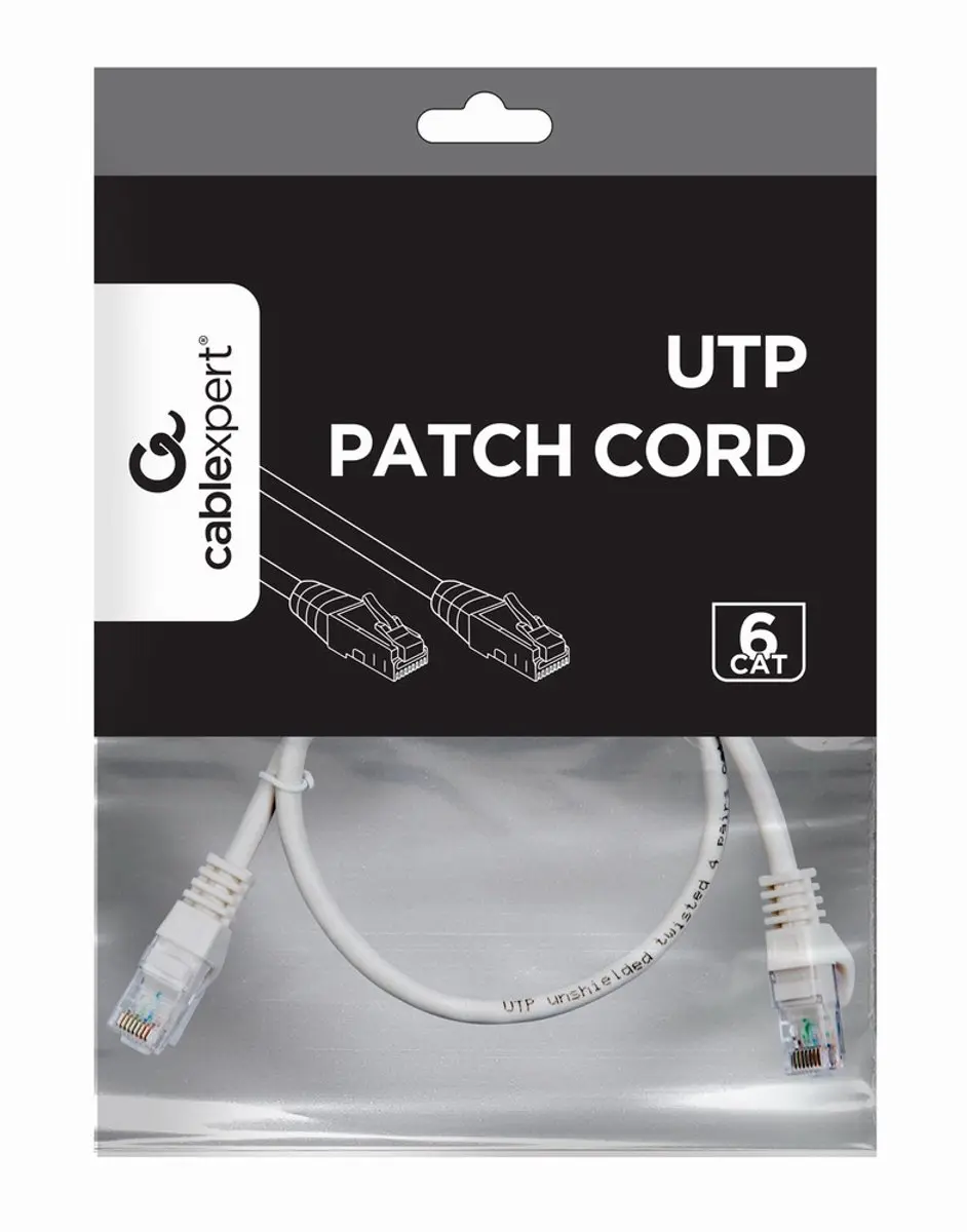 Gembird UTP Cat6 Kabel 0,5m - Grijs