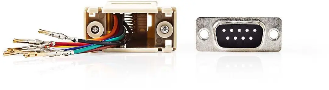 Nedis CCGB52821IV Seriële Adapter D-SUB 9 Male - RJ45 Female - Ivoor - afbeelding 6 van 6