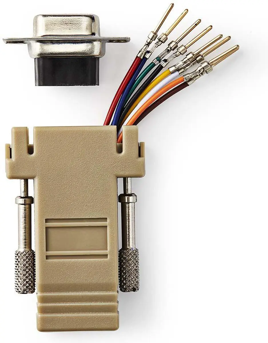 Nedis CCGB52821IV Seriële Adapter D-SUB 9 Male - RJ45 Female - Ivoor