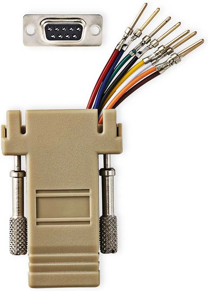 Nedis CCGB52821IV Seriële Adapter D-SUB 9 Male - RJ45 Female - Ivoor