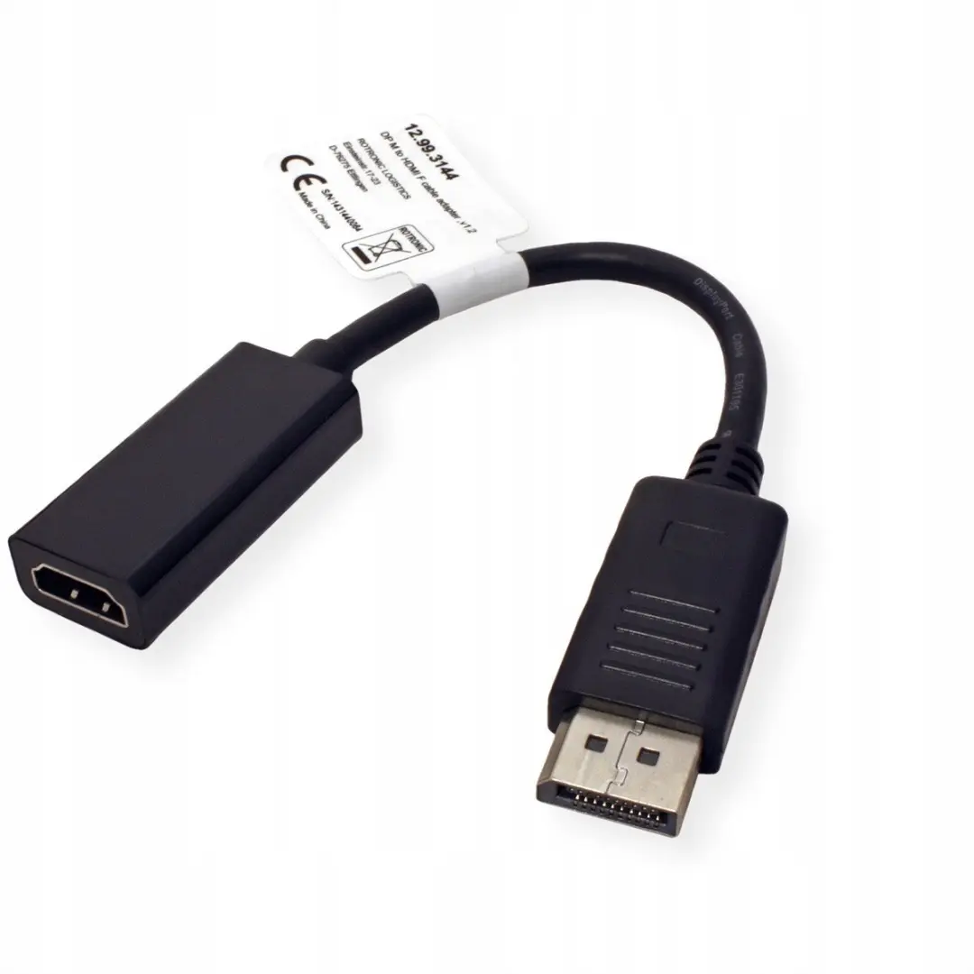 Value DisplayPort naar HDMI Adapterkabel 4K 30Hz - Zwart