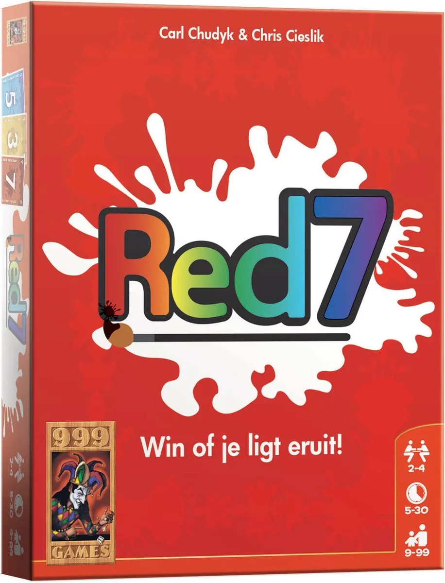 999 Games Red 7 Kaartspel - 2-4 Spelers
