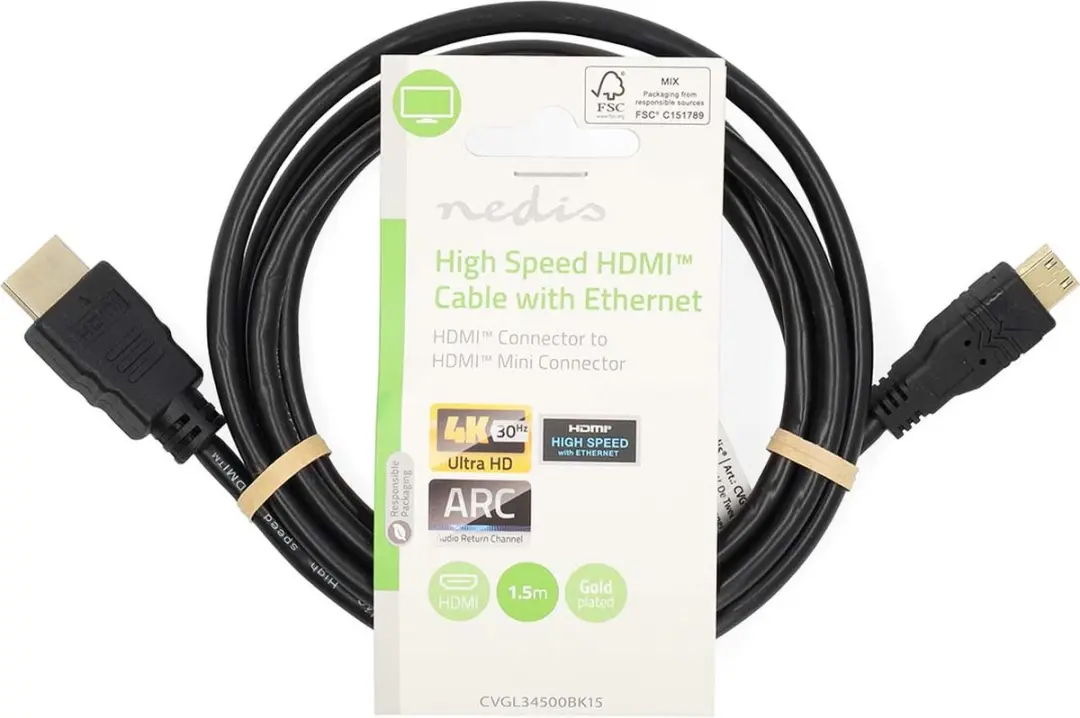 Nedis HDMI-Kabel CVGL34500BK15 4K 10.2Gbps 1.5m - Zwart