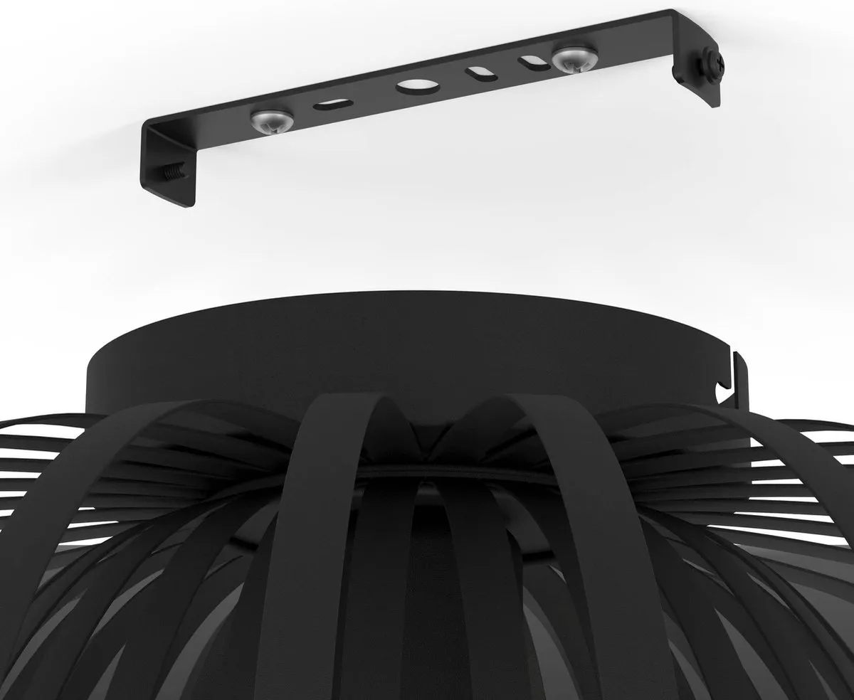 Eglo Encinitos Plafondlamp E27 - Ø45cm - Zwart