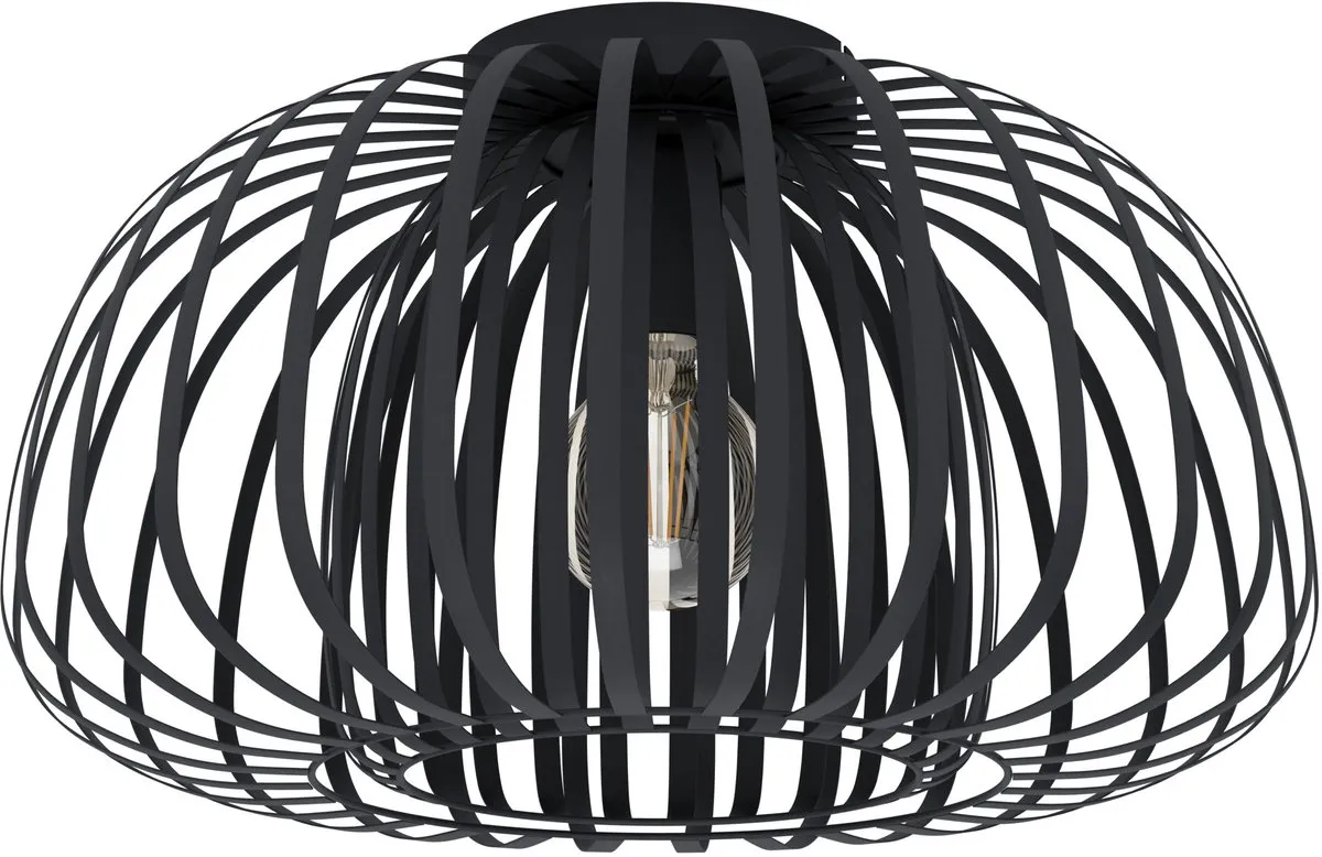 Eglo Encinitos Plafondlamp E27 - Ø45cm - Zwart
