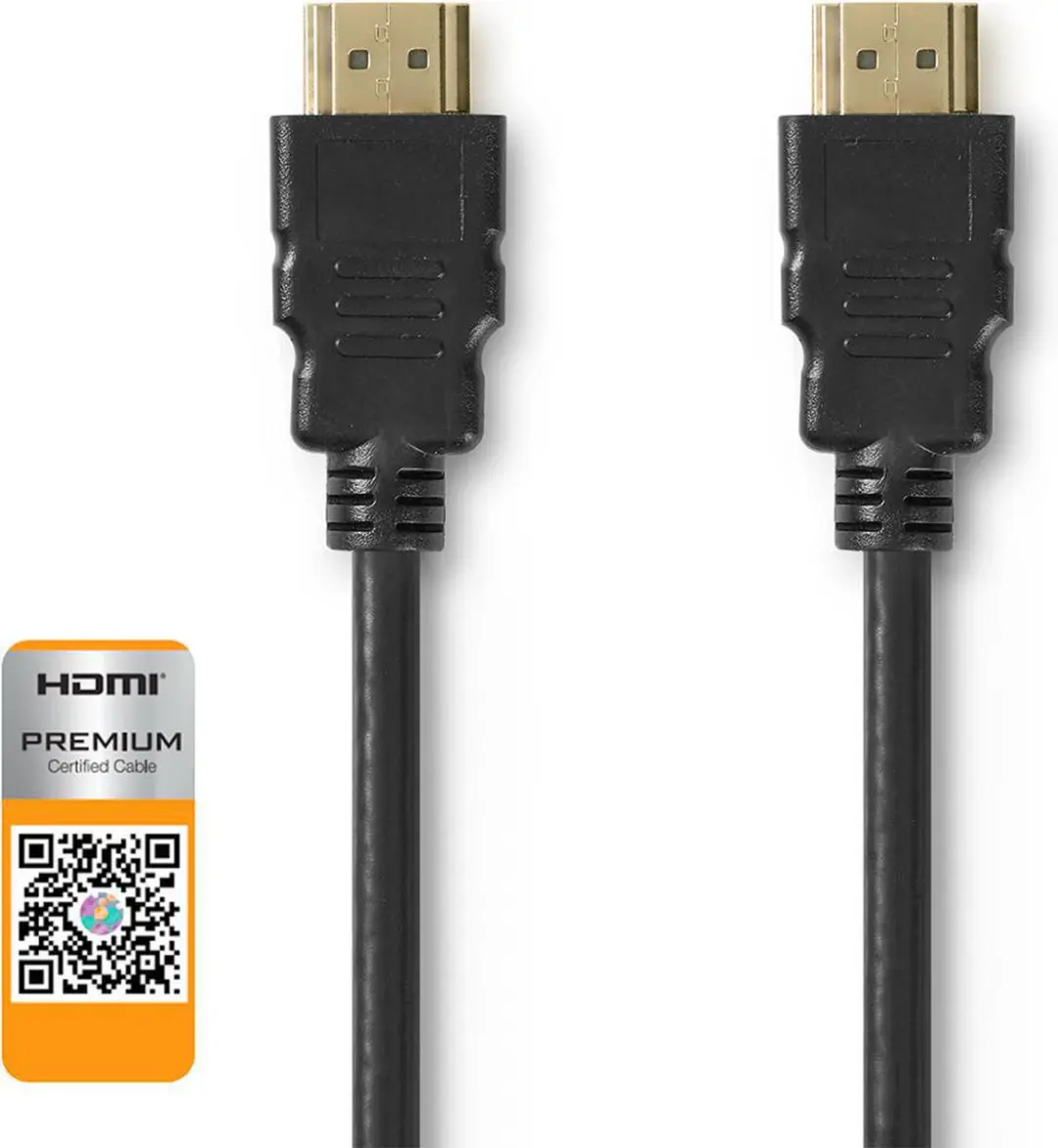 Nedis Premium HDMI-Kabel 5m CVGB34050BK50 - 4K@60Hz - 18Gbps - Zwart