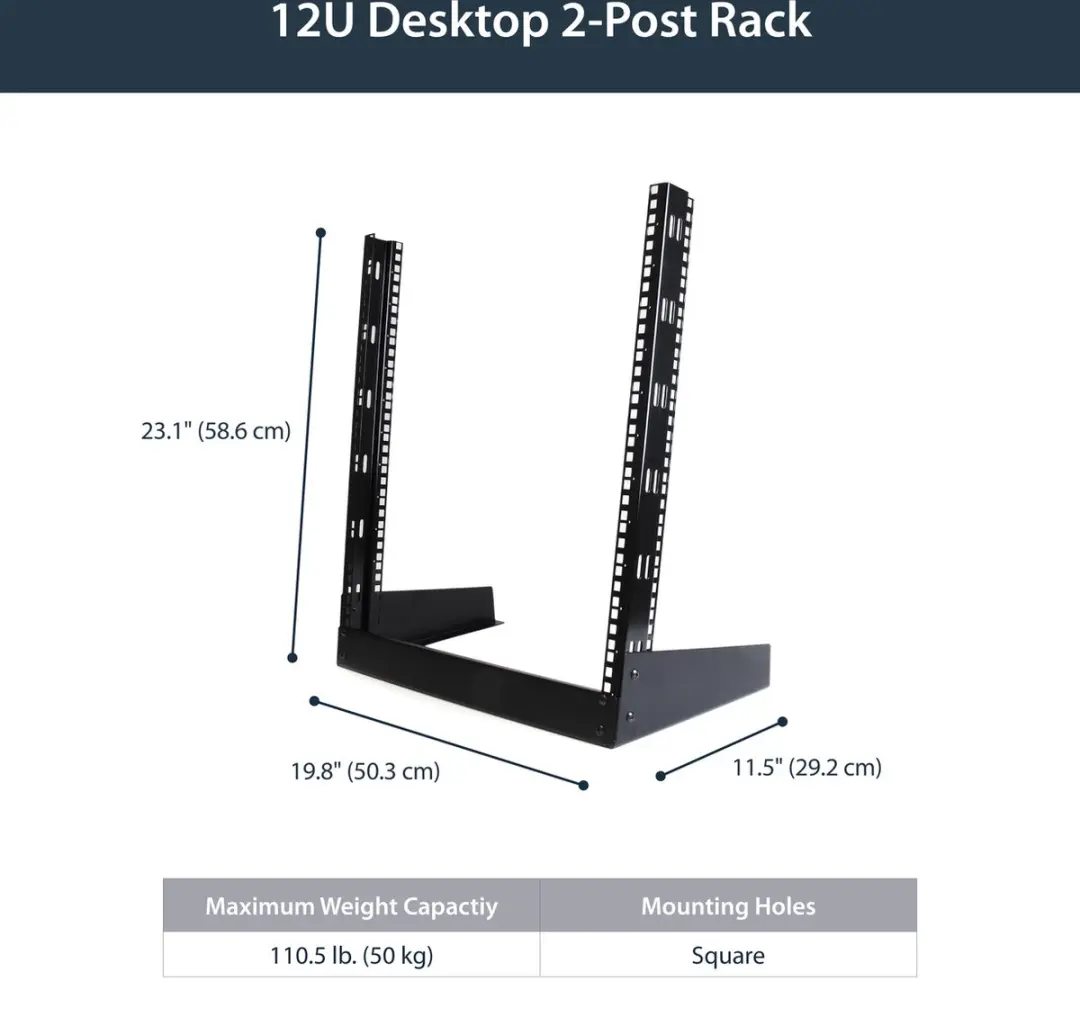 Startech RK12OD Wandrek Kast - Zwart